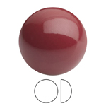 Preciosa® Nacre Pearl Round Cabochon - 5mm Crystal Cranberry