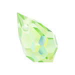 Preciosa® Drop Pendant 1H - 10x6mm Peridot AB