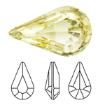 Preciosa® Point Back MAXIMA Fancy Stone - Pear 13x7.8mm Jonquil