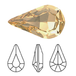 Preciosa® Point Back MAXIMA Fancy Stone - Pear 13x7.8mm Light Colorado Topaz