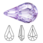 Preciosa® Point Back MAXIMA Fancy Stone - Pear 8x4.8mm Violet