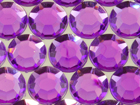 Rhinestone Biz Round (1008) Acrylic Flat Back Rhinestones 8mm Purple