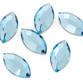 SWAROVSKI® ELEMENTS (2200) Navette Hot Fix Rhinestones 4x2mm Aquamarine