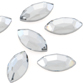 SWAROVSKI® ELEMENTS (2200) Navette Hot Fix Rhinestones 8x4mm Crystal Clear
