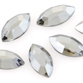 SWAROVSKI® ELEMENTS (2200) Navette Hot Fix Rhinestones 8x4mm Crystal Silver Shade