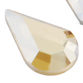 SWAROVSKI® ELEMENTS (2300) Drop Hot Fix Rhinestones 8x4.8mm Crystal Golden Shadow