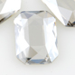 SWAROVSKI® ELEMENTS (2602) Emerald Cut Flat Back 14x10mm Crystal Silver Shade