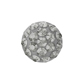 SWAROVSKI® ELEMENTS (86601) Cabochon Pavé Flat Backs 6mm Black Diamond on Silver