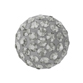 SWAROVSKI® ELEMENTS (86601) Cabochon Pavé Flat Backs 8mm Black Diamond on Silver