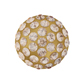 SWAROVSKI® ELEMENTS (86601) Cabochon Pavé Flat Backs 8mm Light Colorado Topaz on Antique Gold