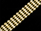 VALUE BRIGHT™ Single Cupchain with 4-Prong Gold Setting and 14ss Round Stone - Crystal Clear Foiled