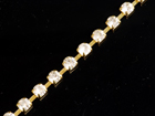 VALUE BRIGHT™ Single Cupchain with 4-Prong Gold Setting and 28ss Round Stone - Crystal Clear Foiled