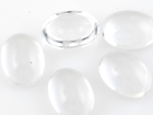 VALUE BRIGHT™ Crystal Components - Oval Cabochon (2180) 13x18mm - Crystal Clear (Unfoiled)