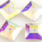 VALUE BRIGHT&trade; 12mm Lochrose Square (3400) Crystal AB