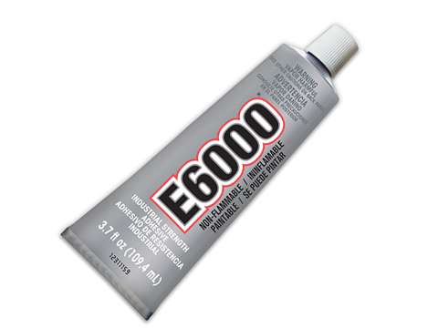 E6000 Adhesive - Medium Viscosity Clear 3.7 oz Tube