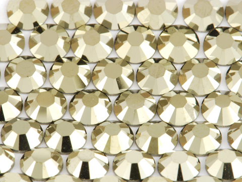 SWAROVSKI® ELEMENTS 2088 Flat Back Rhinestones 12ss Crystal Metallic  Light Gold