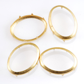 Rim Sets 18x25mm Oval - Gold