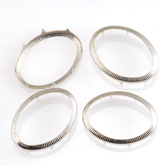 Rim Sets 18x25mm Oval - Nickel