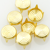 Nailhead 30ss Flat Concentric Rings - Gold