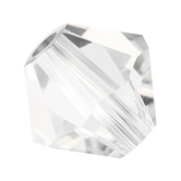 Preciosa® Rondelle Bicone Bead - 5mm Crystal Clear