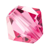 Preciosa® Rondelle Bicone Bead - 6mm Rose