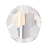 Preciosa® Simple Round Bead - 6mm Crystal Argent Flare