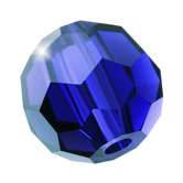 Preciosa® Simple Round Bead - 6mm Deep Tanzanite