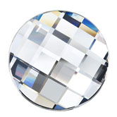 Preciosa® Chessboard Circle MAXIMA Flat Back 10mm Crystal Clear