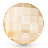Preciosa® Chessboard Circle MAXIMA Flat Back 14mm Crystal Honey