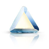 Preciosa® Triangle MAXIMA Hot Fix 6mm Crystal AB