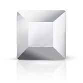 Preciosa® Square MAXIMA Flat Back 3mm Crystal Labrador