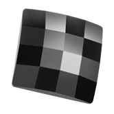 Preciosa® Chessboard Square MAXIMA Flat Back 12mm Jet