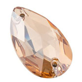 Preciosa® Drop 2H Sew-on Stones 18x10.5mm Crystal Honey