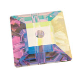 Preciosa® Loch Square 1H Sew-on Stones 8mm Crystal AB