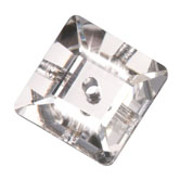 Preciosa® Loch Square 1H Sew-on Stones 6mm Crystal Clear