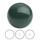 Preciosa® Nacre Round Pearl MAXIMA 1/2H - 12mm Crystal Malachite