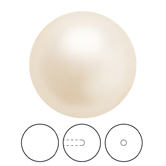 Preciosa® Nacre Round Pearl MAXIMA 1/2H - 10mm Pearl Effect Creamrose