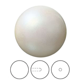 Preciosa® Nacre Round Pearl MAXIMA 1/2H - 10mm Pearlescent Cream