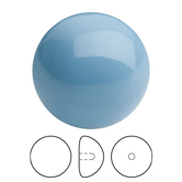 Preciosa® Nacre Button Pearl 1/2H - 16mm Crystal Aqua Blue
