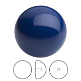 Preciosa® Nacre Button Pearl 1/2H - 10mm Crystal Navy Blue