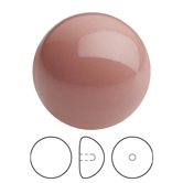 Preciosa® Nacre Button Pearl 1/2H - 16mm Crystal Salmon Rose