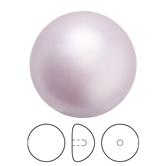 Preciosa® Nacre Button Pearl 1/2H - 16mm Pearl Effect Lavender