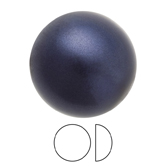 Preciosa® Nacre Pearl Round Cabochon - 4mm Pearl Effect Dark Blue