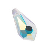 Preciosa® Drop Pendant 1H - 18x9mm Crystal AB
