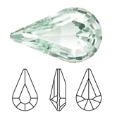 Preciosa® Point Back MAXIMA Fancy Stone - Pear 8x4.8mm Chrysolite