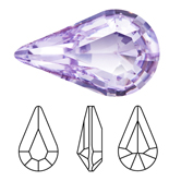 Preciosa® Point Back MAXIMA Fancy Stone - Pear 13x7.8mm Violet