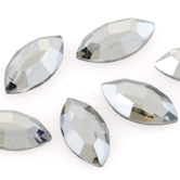 SWAROVSKI® ELEMENTS (2200) Navette Hot Fix Rhinestones 8x4mm Crystal Silver Shade