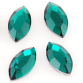 SWAROVSKI® ELEMENTS (2200) Navette Flat Back Rhinestones 8x4mm Emerald