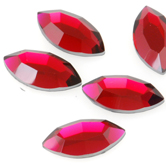 SWAROVSKI® ELEMENTS (2200) Navette Flat Back Rhinestones 8x4mm Scarlet