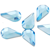 SWAROVSKI® ELEMENTS (2300) Drop Hot Fix Rhinestones 8x4.8mm Aquamarine